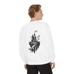 Floating Haunted Castle Sweatshirt Gothic Floating Island Crewneck