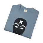 Masked Star Tee  Minimalist Black Mask Graphic T-Shirt