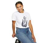 Flame Emblem T-Shirt Minimal Fire Graphic Tee