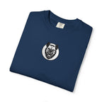 Embroidered Hyena Crest Vintage Logo T-Shirt - Minimal Animal Emblem Tee
