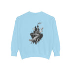 Floating Haunted Castle Sweatshirt Gothic Floating Island Crewneck
