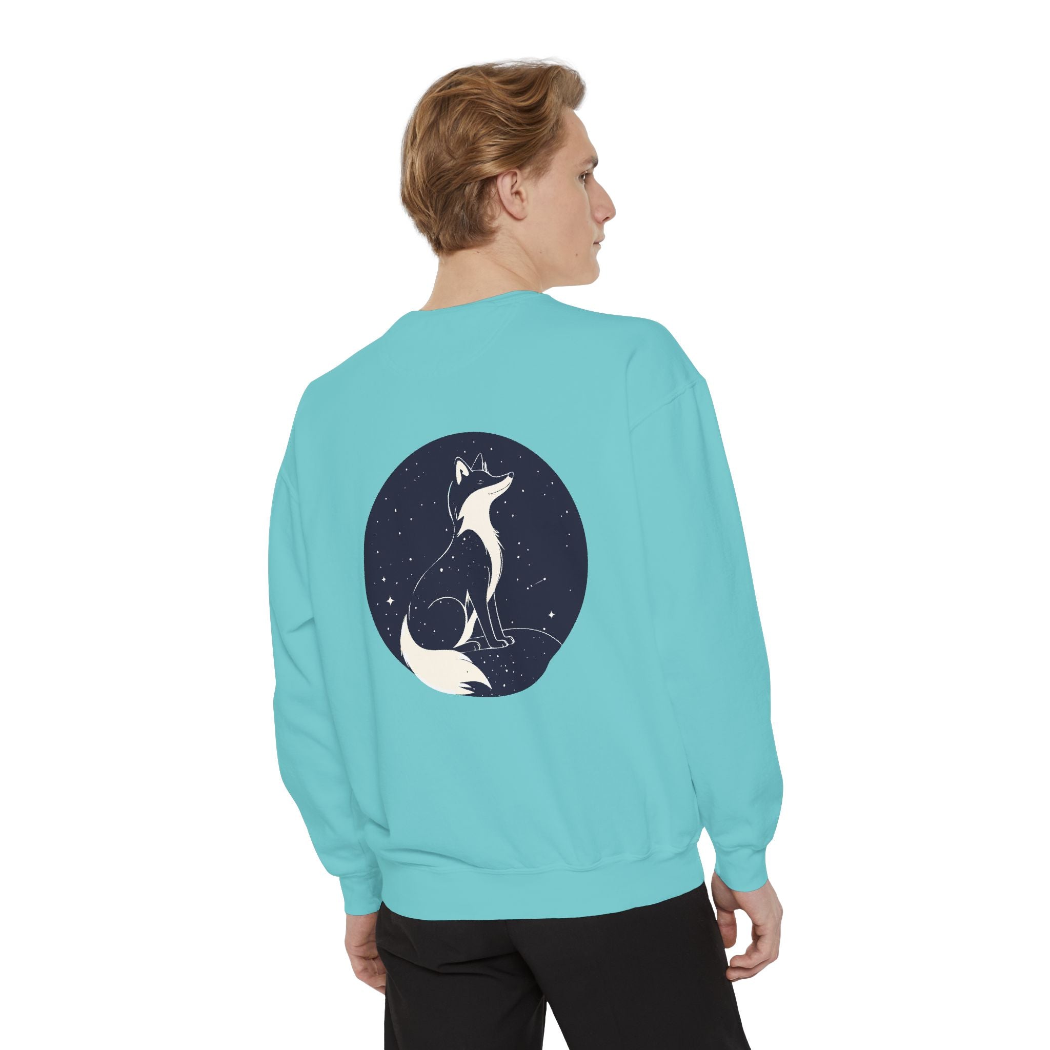 Fox Moon Sweatshirt Vintage Celestial Fox Crewneck