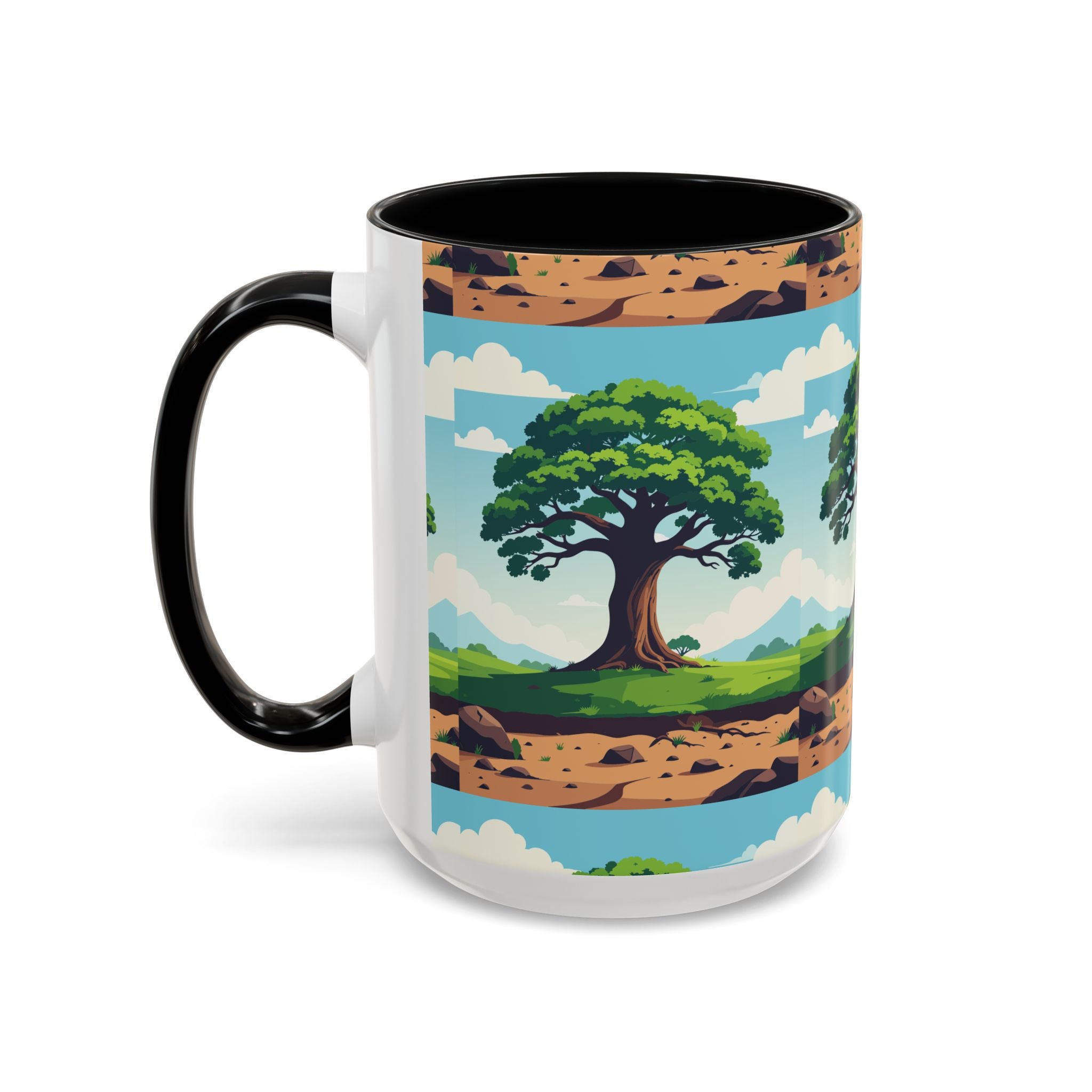 Oak Tree Scenic Accent Coffee Mug Nature Landscape 11/15oz