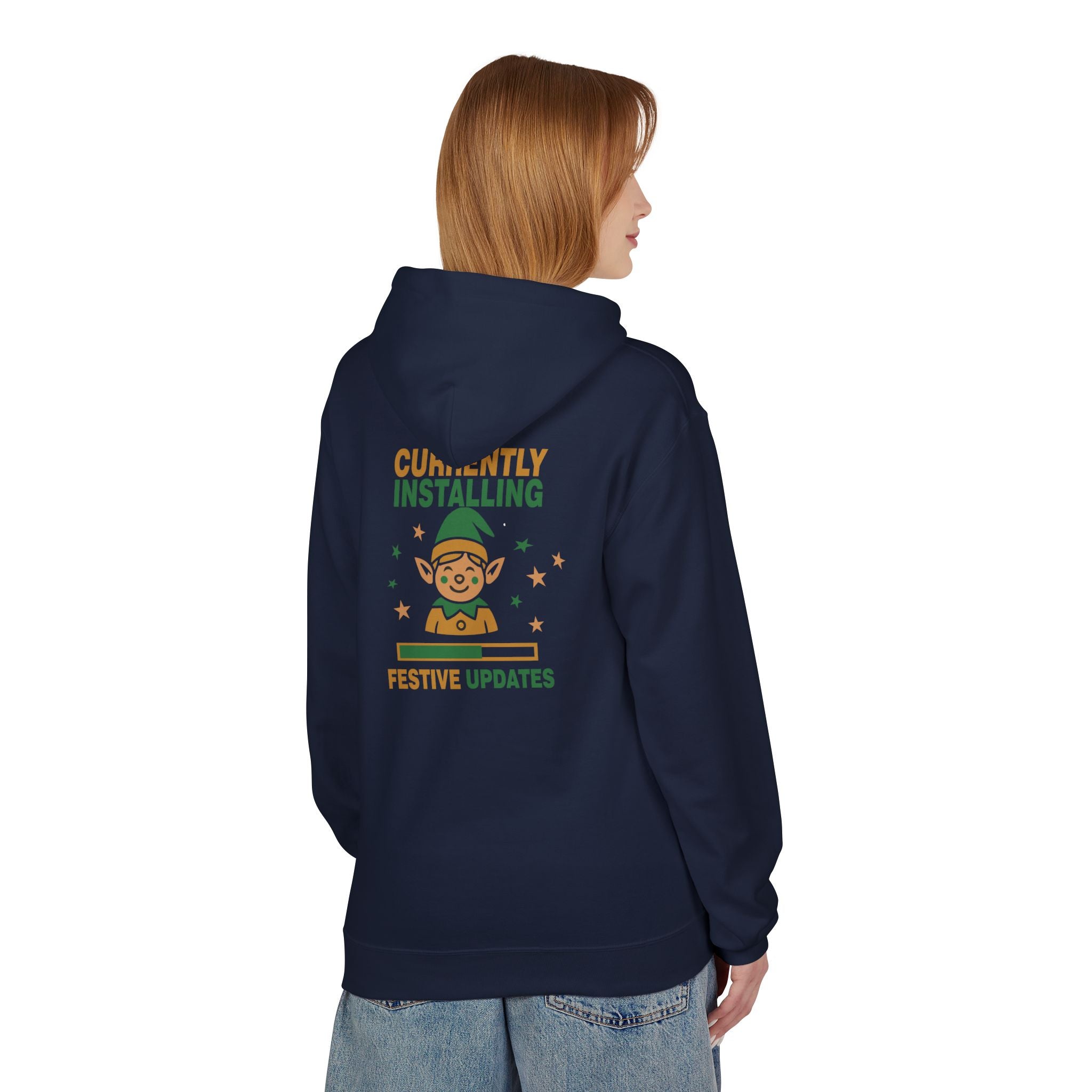 Holiday Hoodie "Currently Installing Festive Updates" Gingerbread Sweatshirt