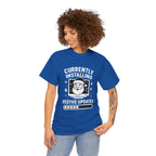 Currently Installing Festive Updates T-Shirt Funny Santa Christmas Holiday Tee
