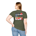 T-Shirt "Zero Compromise Love" Bold Graphic Typography Tee