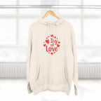 Christmas Wear-Valentine "Day of Love" Hoodie - Heart Graphic Pullover