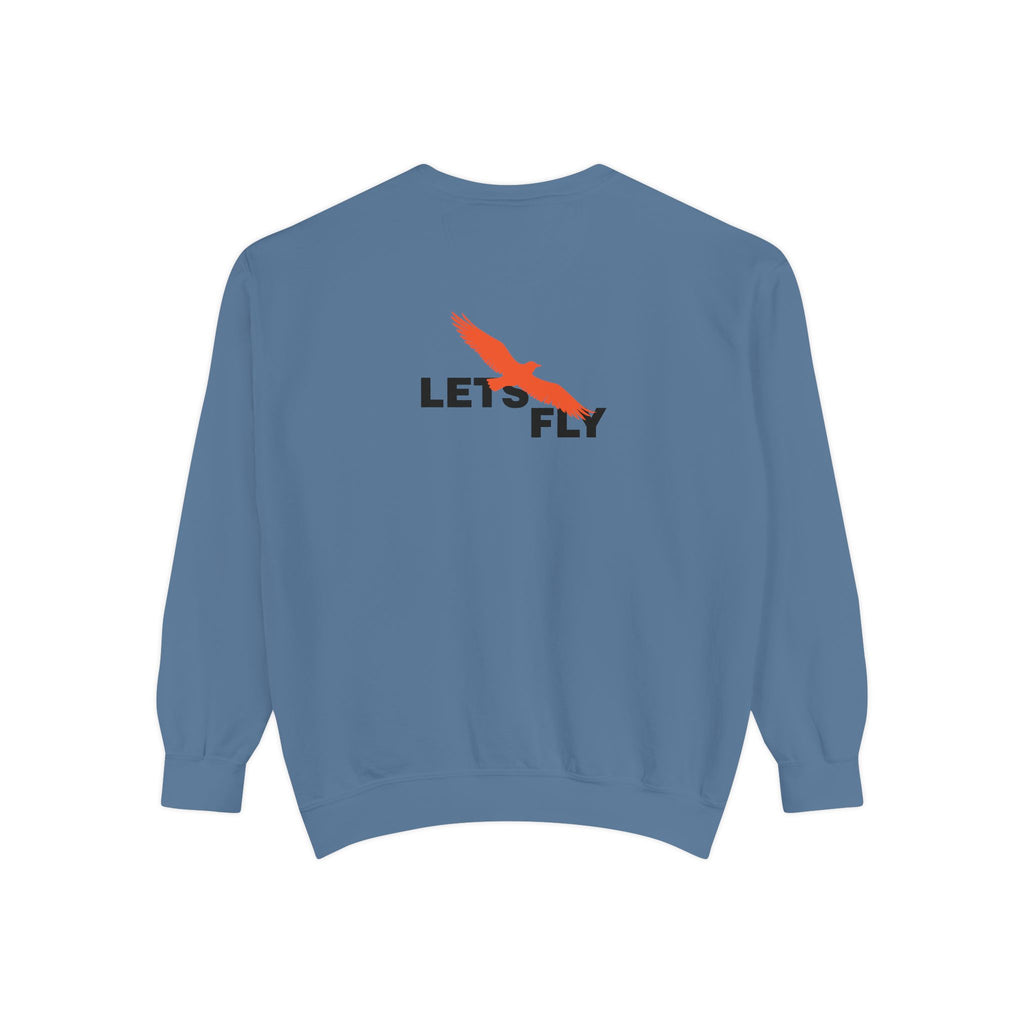 Let's Fly Sweatshirt — Graphic Bird Crewneck for Adventure Lovers