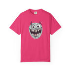 Monster Face T-Shirt Funny Creepy Grinning Monster Graphic Tee