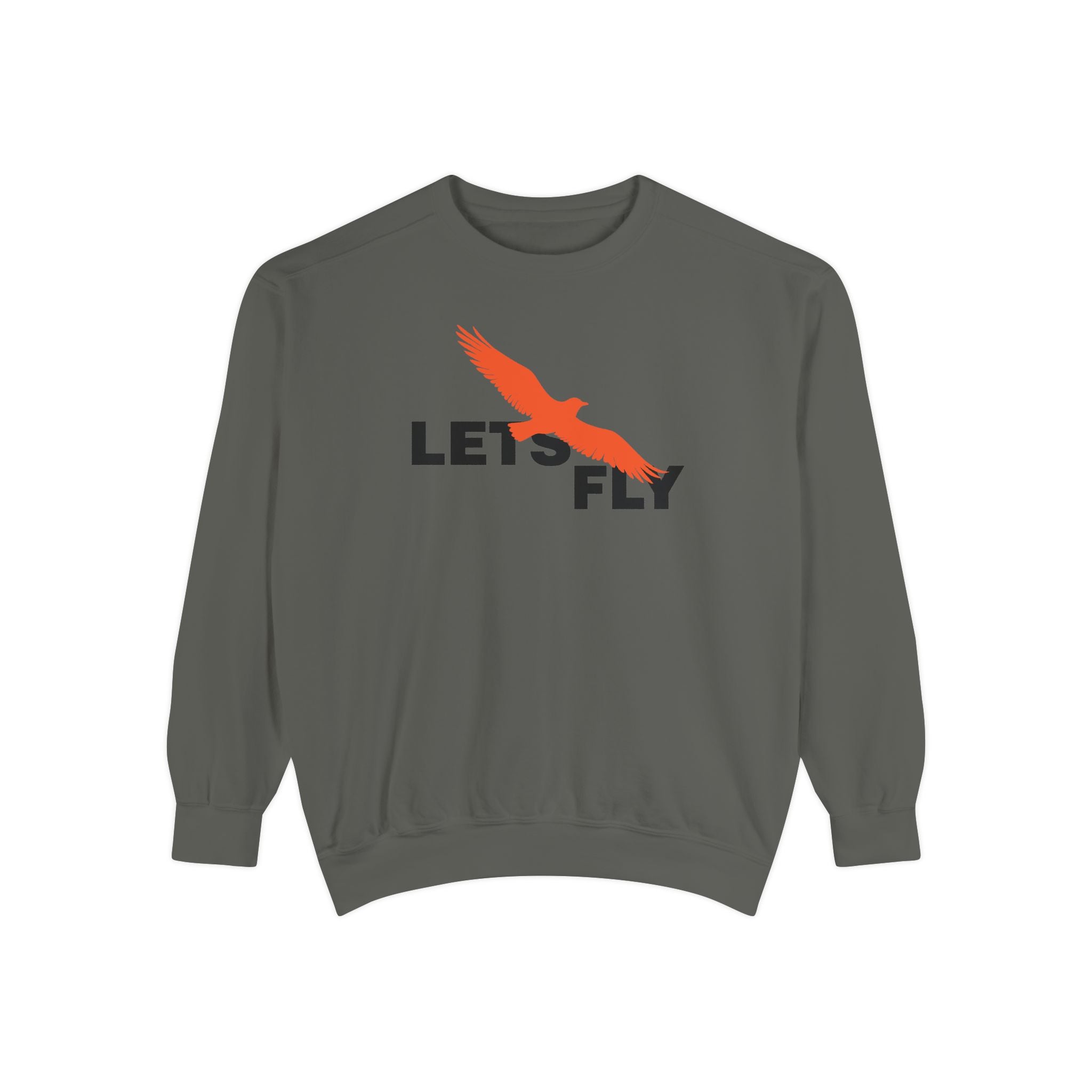 Let's Fly Sweatshirt — Graphic Bird Crewneck for Adventure Lovers