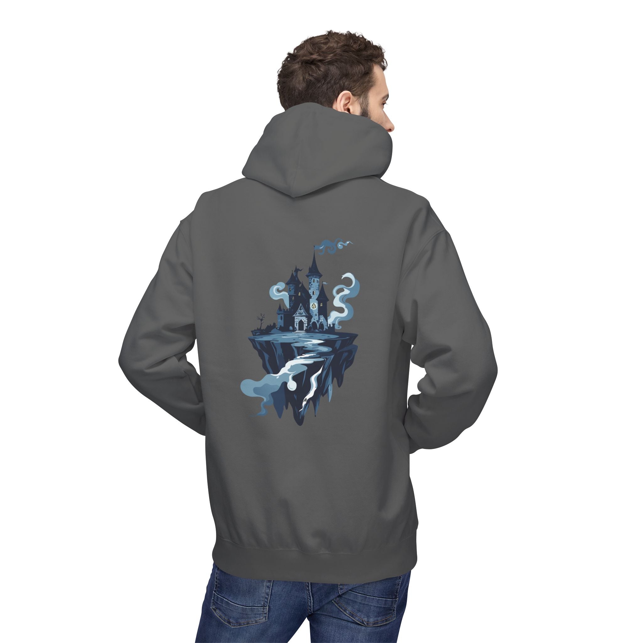 Floating Castle Hoodie Gothic Fantasy Graphic Pullover