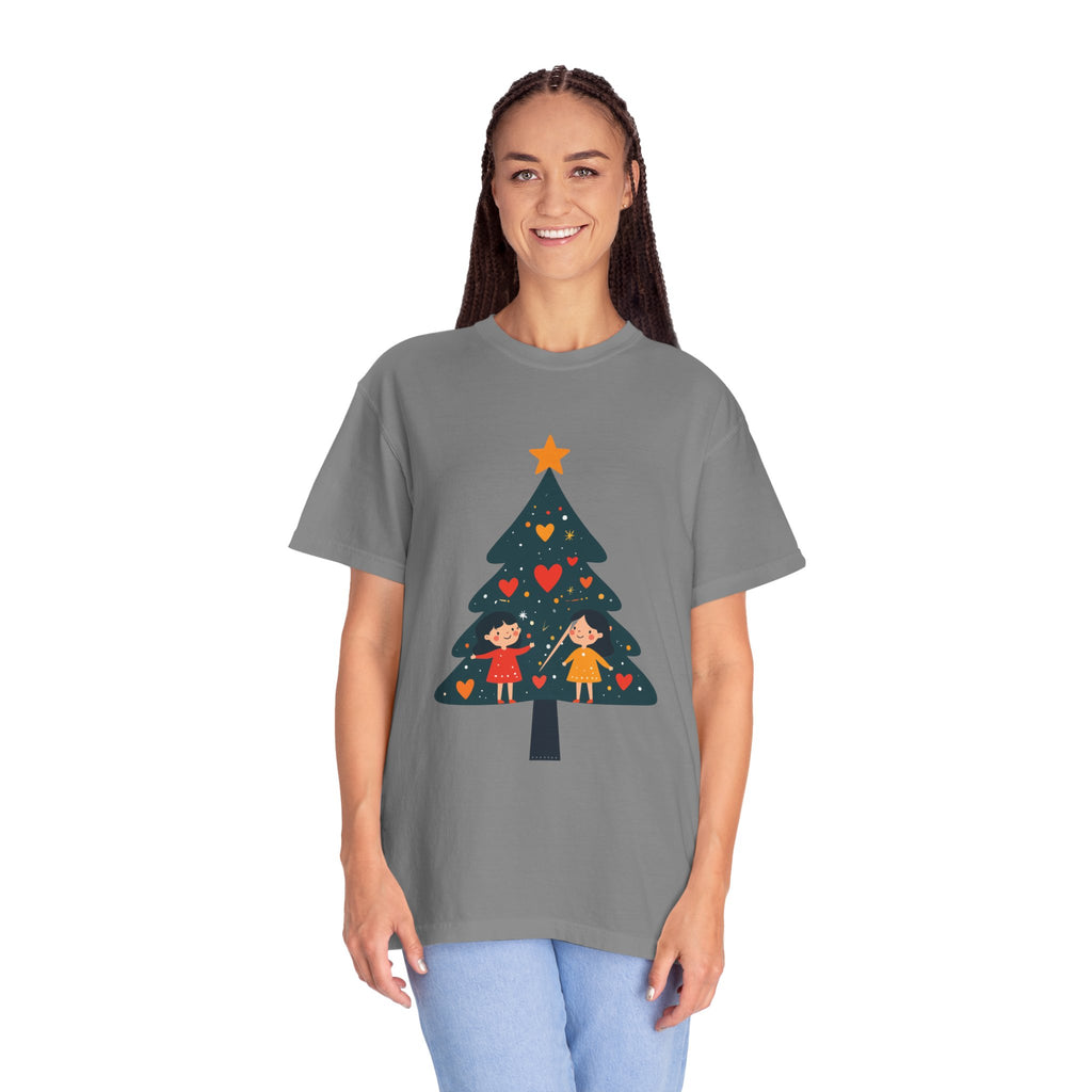 Christmas Tree Kids Graphic T-Shirt — Holiday Family Tee