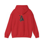 Christmas Tree Heart Hoodie — Cute Minimal Holiday Sweatshirt