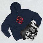 Christmas Wear-Valentine "Day of Love" Hoodie - Heart Graphic Pullover