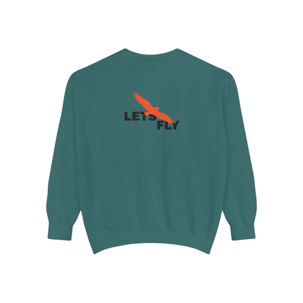 Let's Fly Sweatshirt — Graphic Bird Crewneck for Adventure Lovers