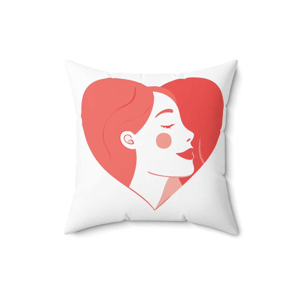 Valentine’s Day Pillow – “Day of Love” Heart Accent Throw Pillow