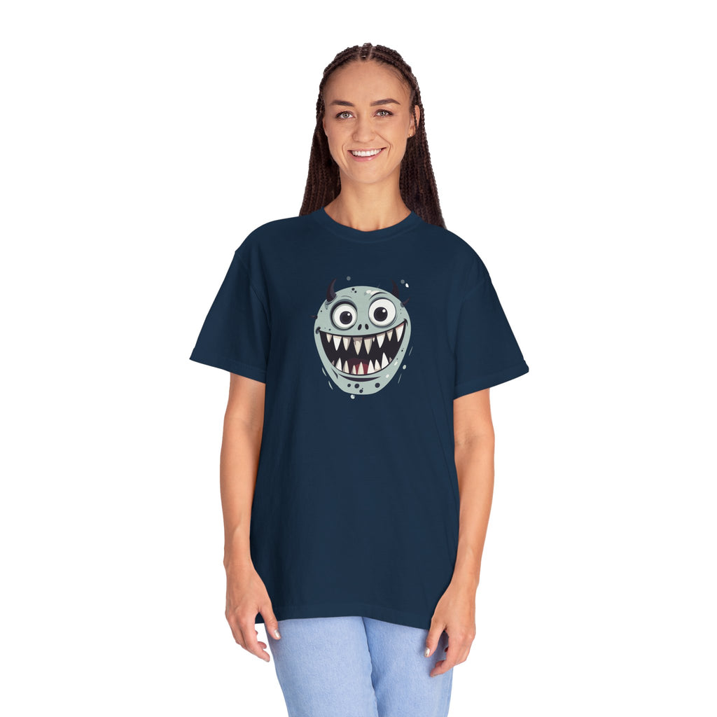 Monster Face T-Shirt Cute Scary Cartoon Graphic Tee