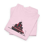 City Night Cruise Tee Retro Car & Neon Skyline Graphic Shirt