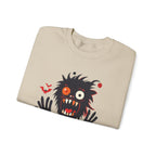 Halloween Monster Crewneck Sweatshirt Spooky Cute Monster Graphic