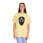 Masked Star Tee  Minimalist Black Mask Graphic T-Shirt