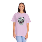 Monster Face T-Shirt Funny Creepy Grinning Monster Graphic Tee