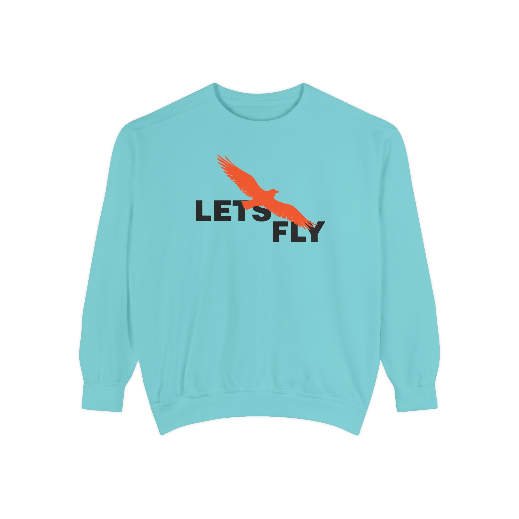 Let's Fly Sweatshirt — Graphic Bird Crewneck for Adventure Lovers