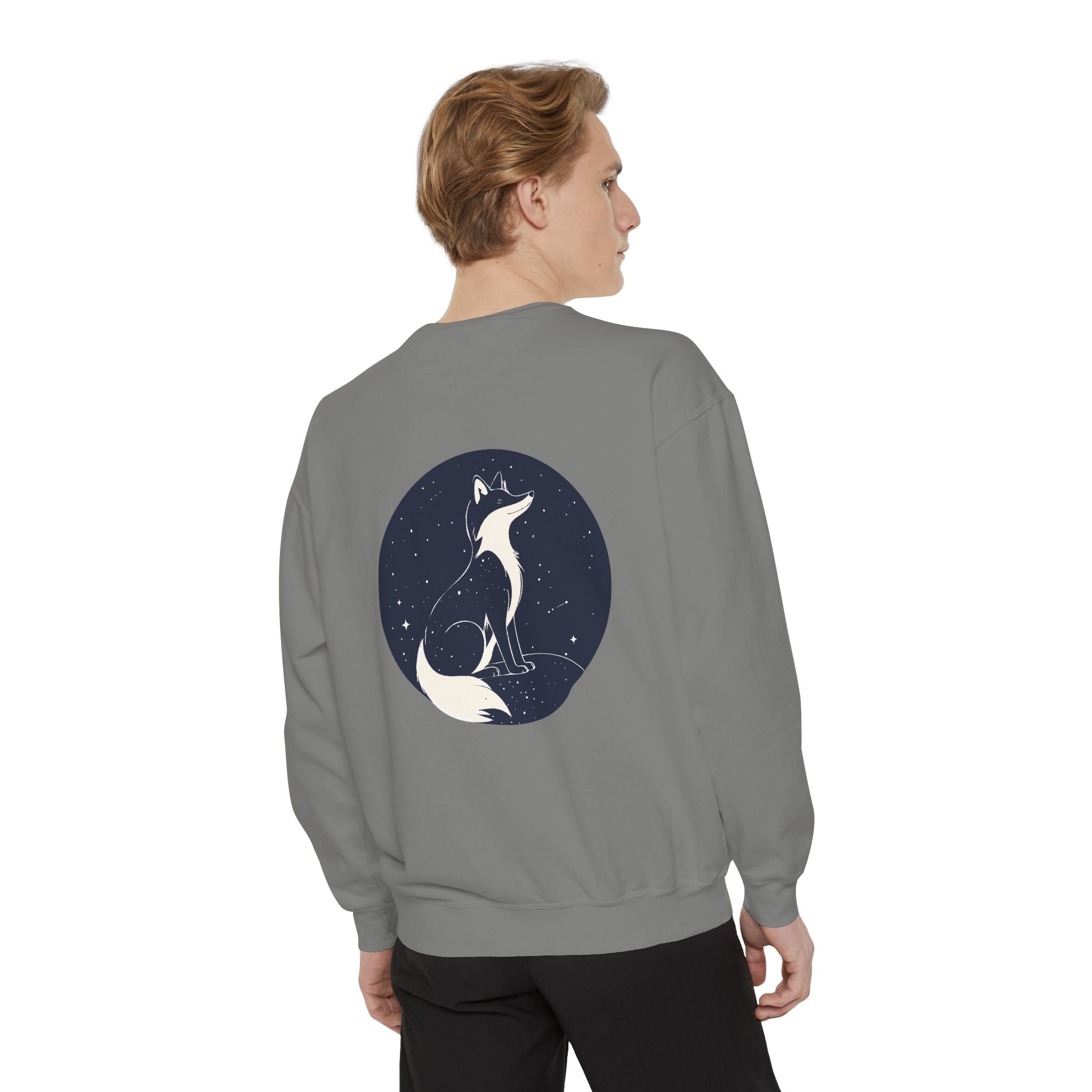 Fox Moon Sweatshirt Vintage Celestial Fox Crewneck