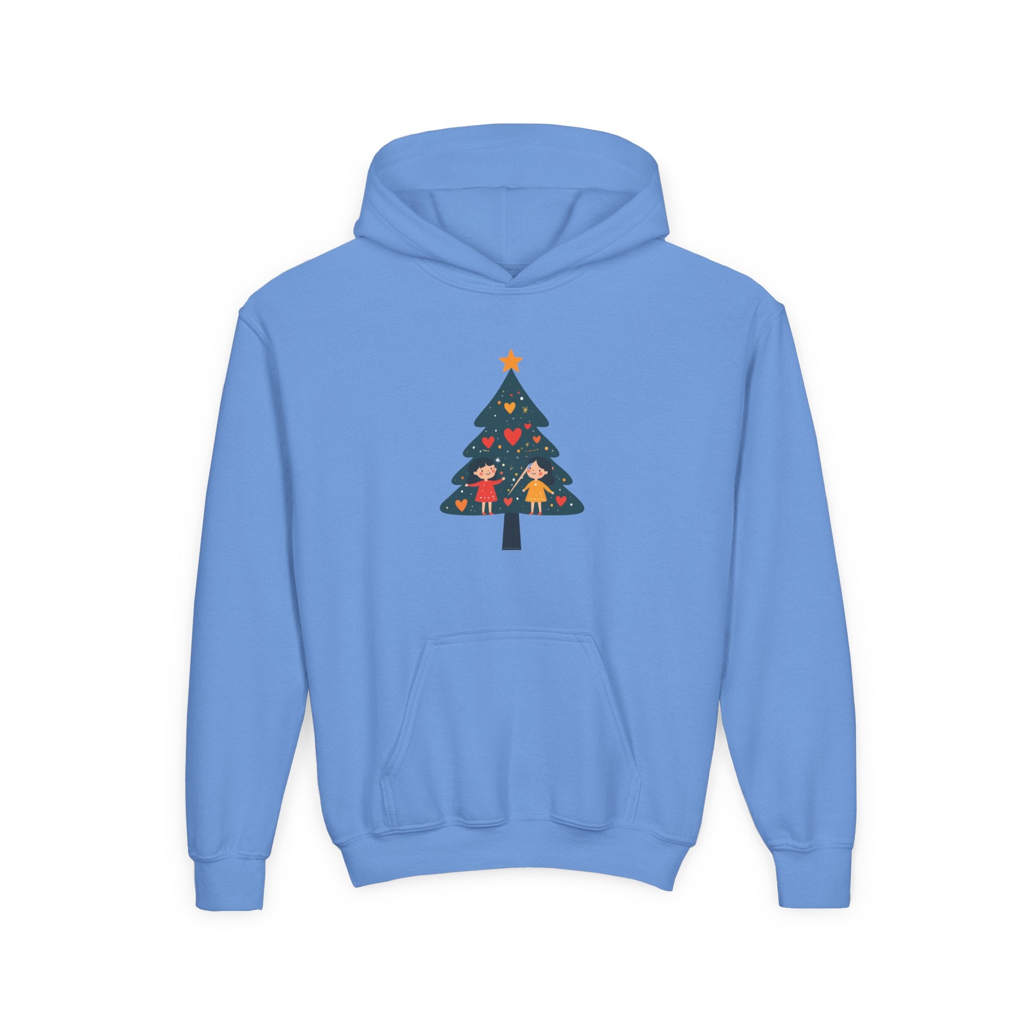 Youth Christmas Tree Hoodie – Cute Kids Holiday Tree Sweatshirt
