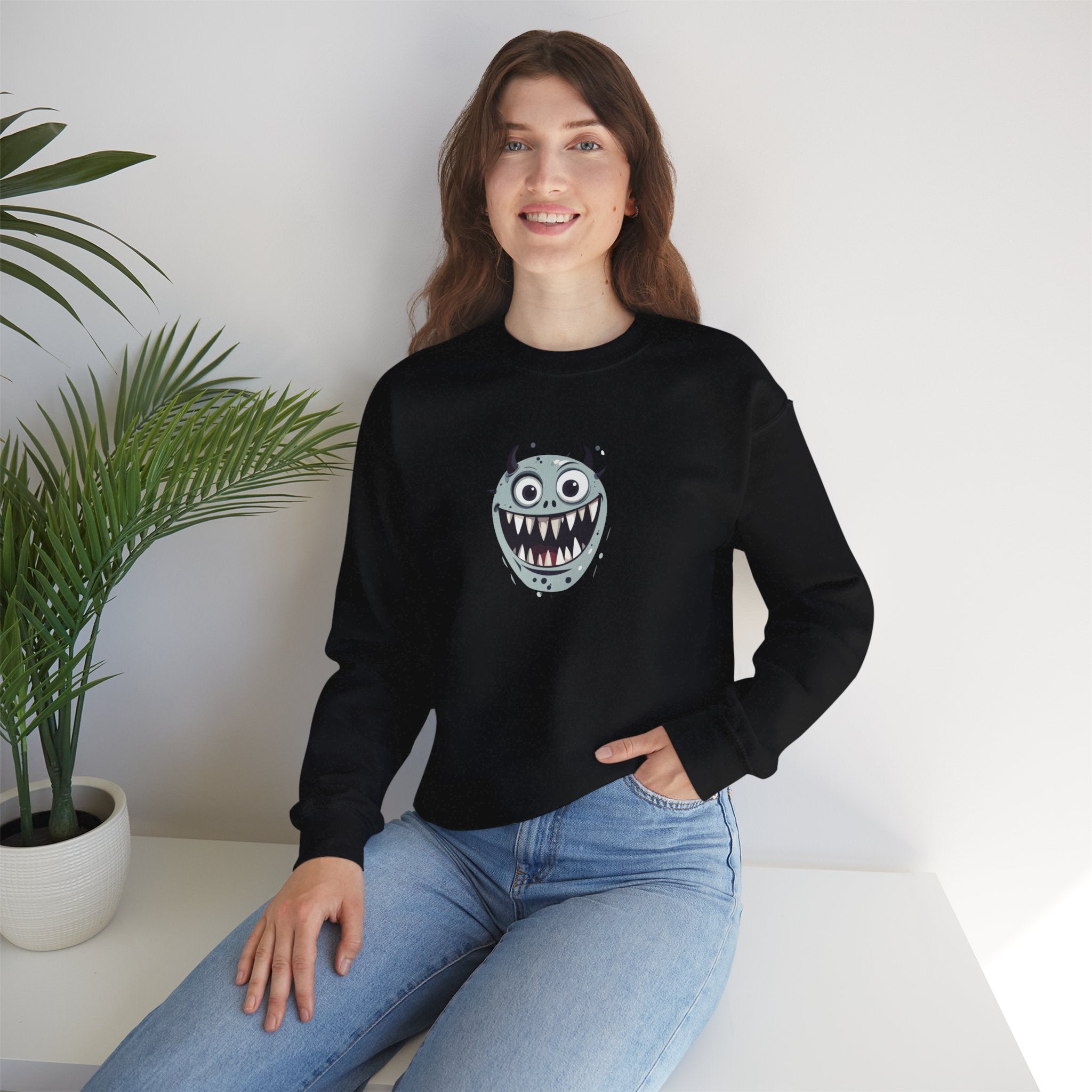 Cute Scary Monster Crewneck Sweatshirt