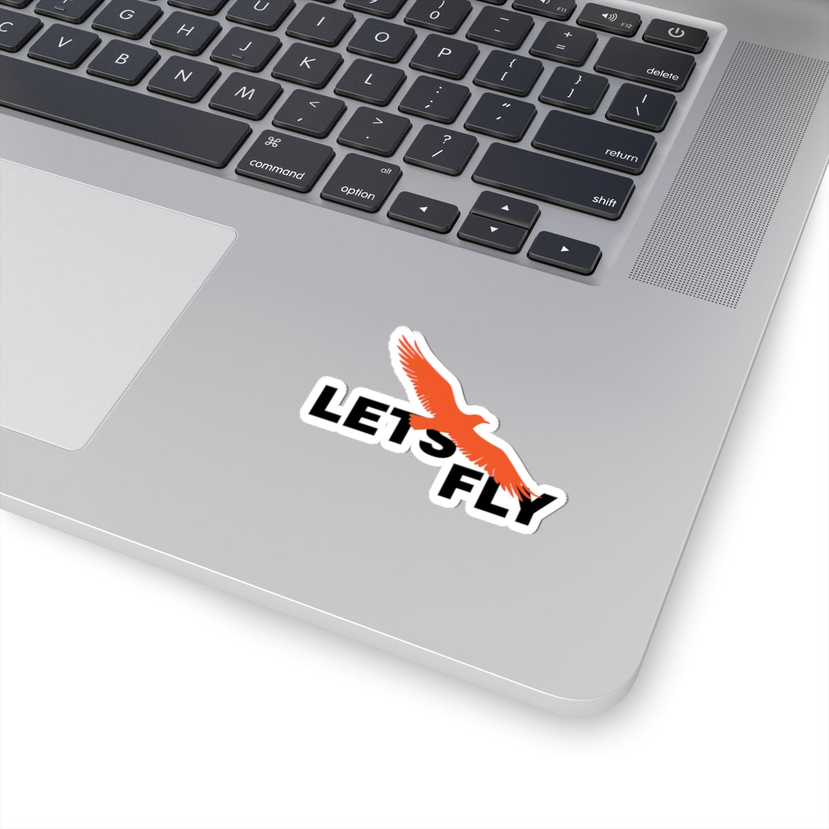 Let's Fly Bird Sticker — Kiss-Cut Vinyl Laptop Decal