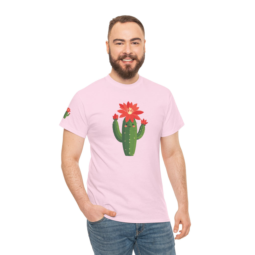 Cactus Bloom T-Shirt Cute Flowering Cactus Graphic Tee