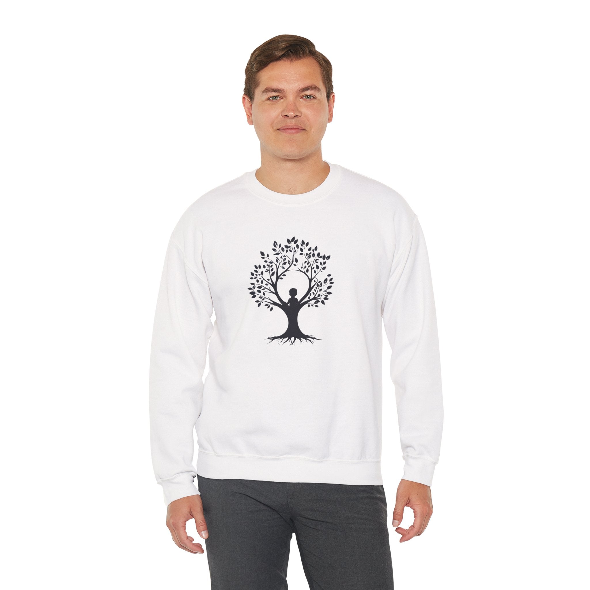 Crewneck Sweatshirt Tree of Life Yoga Silhouette
