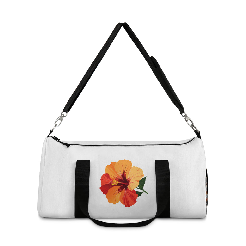 Hibiscus Floral Duffel Bag — Tropical Travel Gym Tote