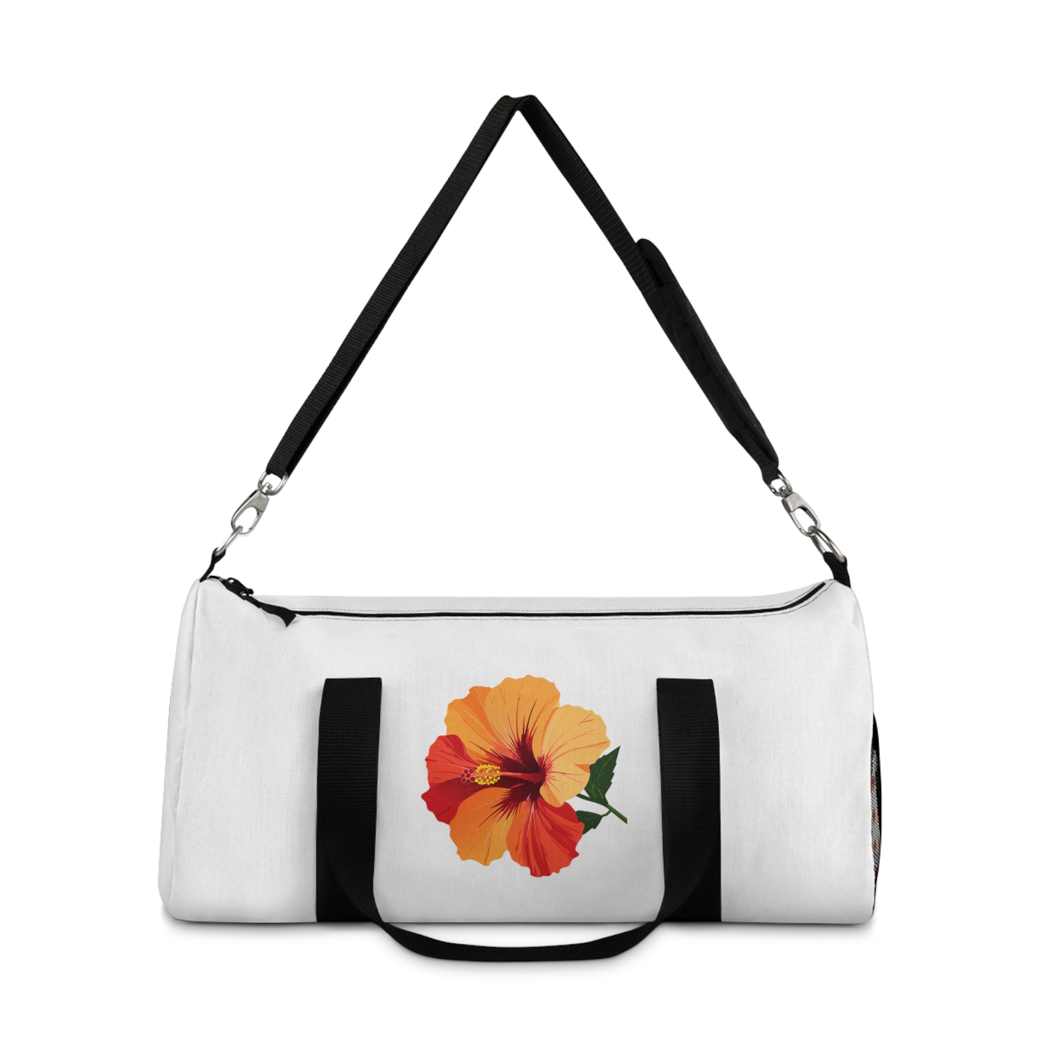 Hibiscus Floral Duffel Bag — Tropical Travel Gym Tote