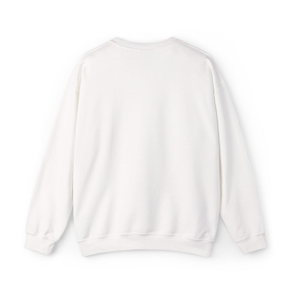 White sweatshirt on a light gray background