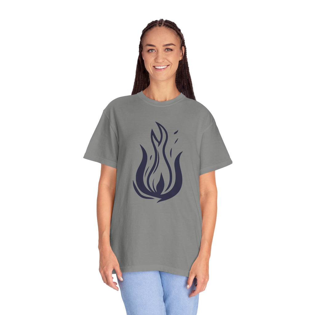 Flame Emblem T-Shirt Minimal Fire Graphic Tee