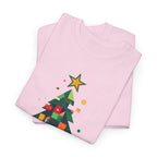 Christmas Tree Graphic Tee Modern Pixelated Holiday T-Shirt