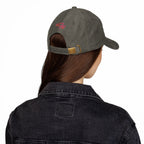 Embroidered Vintage Corduroy Cap Heart Script Love Baseball Hat - Devjeen