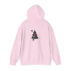 Christmas Tree Heart Hoodie — Cute Minimal Holiday Sweatshirt
