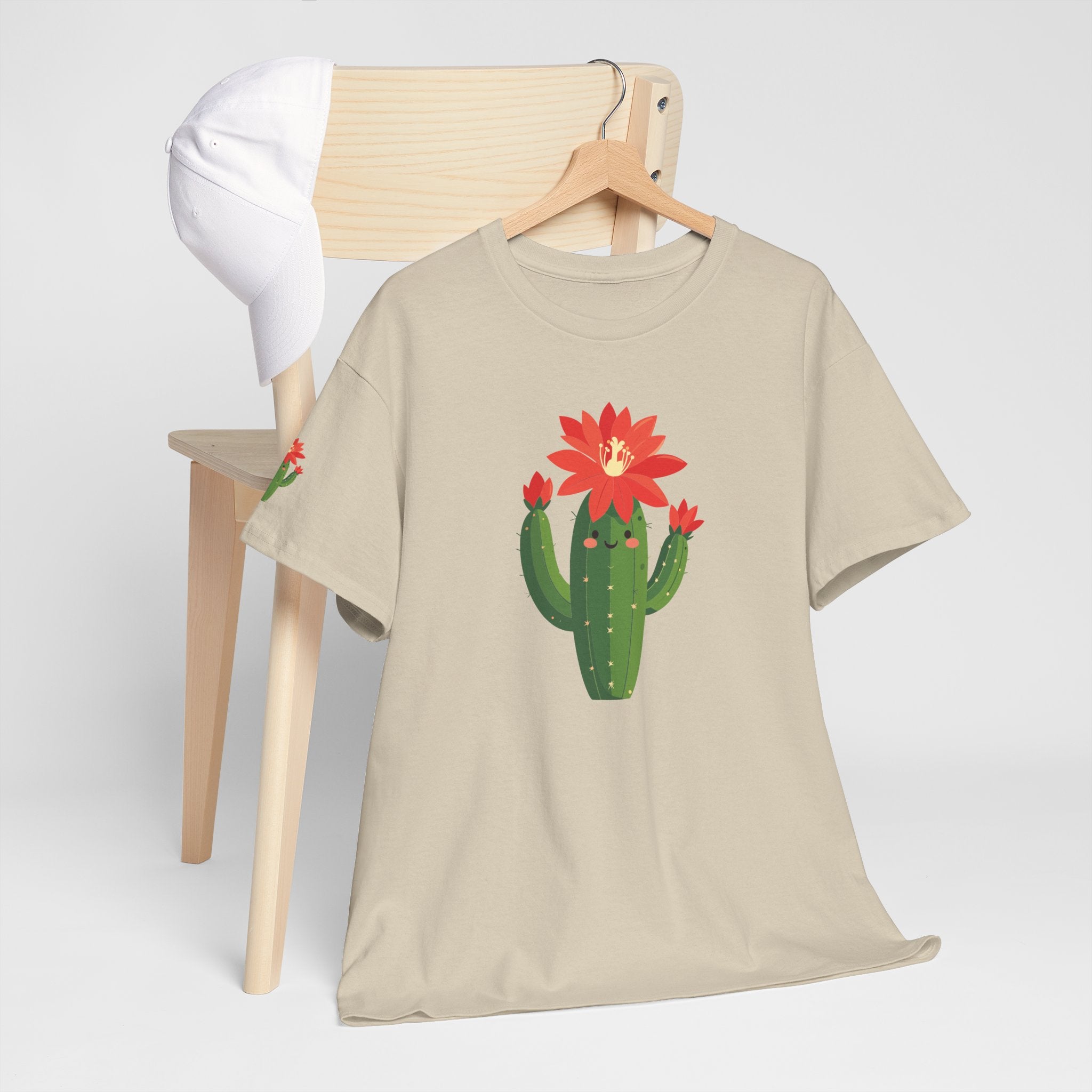Cactus Bloom T-Shirt Cute Flowering Cactus Graphic Tee