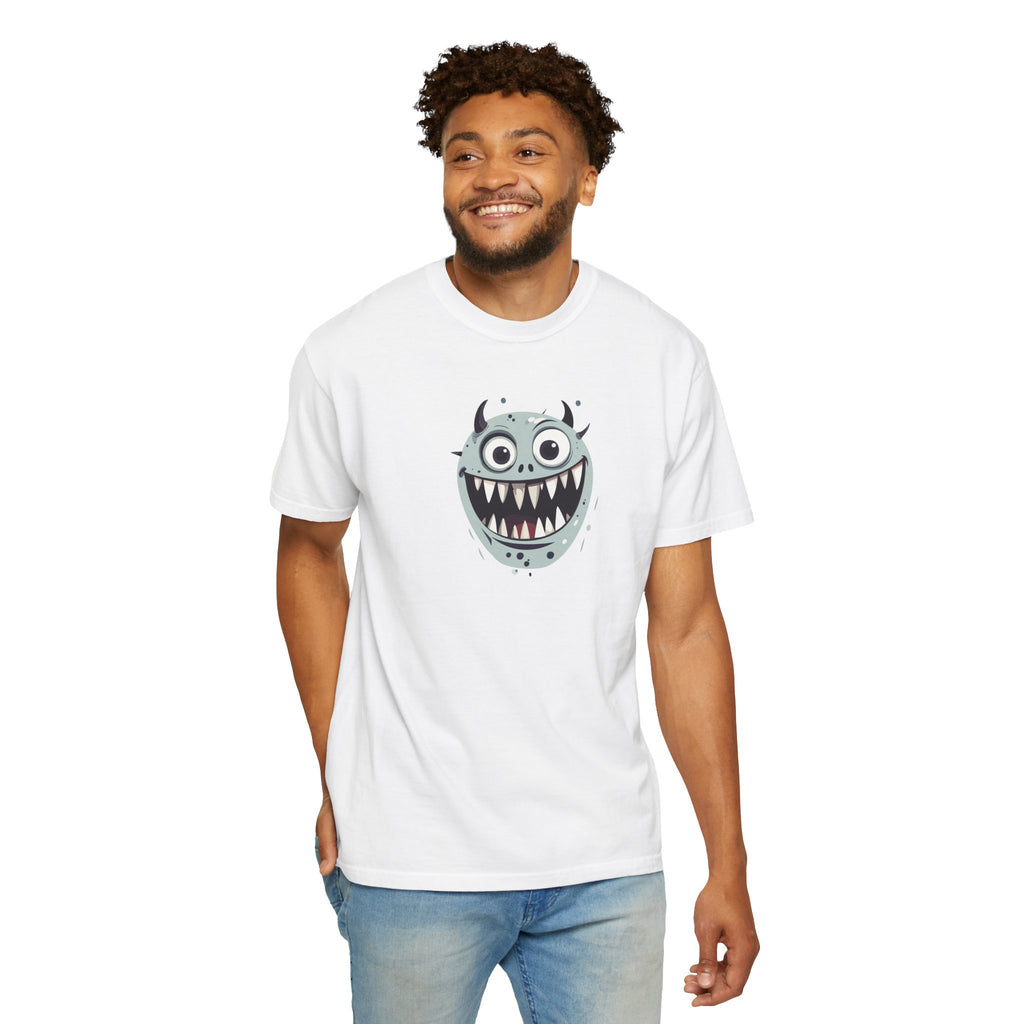 Monster Face T-Shirt Cute Scary Cartoon Graphic Tee