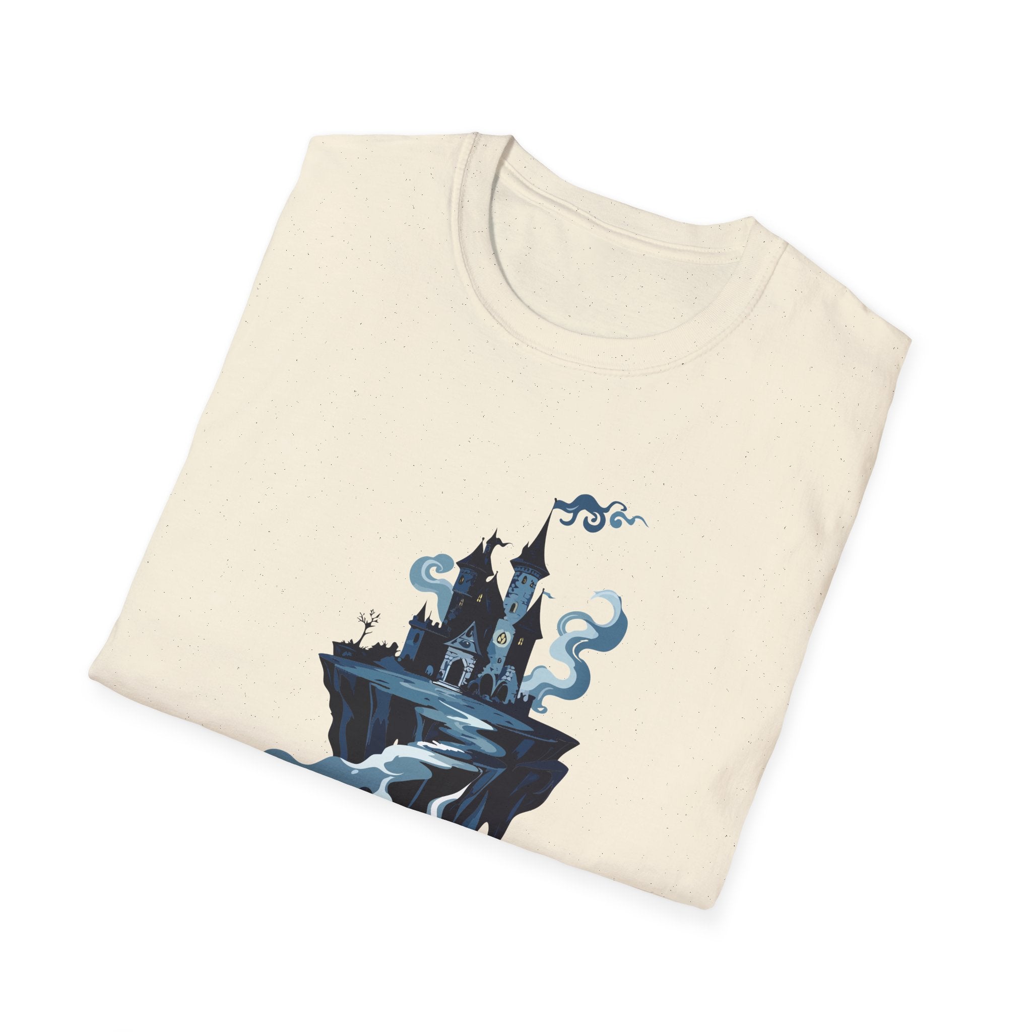 Haunted Floating Castle T-Shirt Spooky Gothic Fantasy Tee