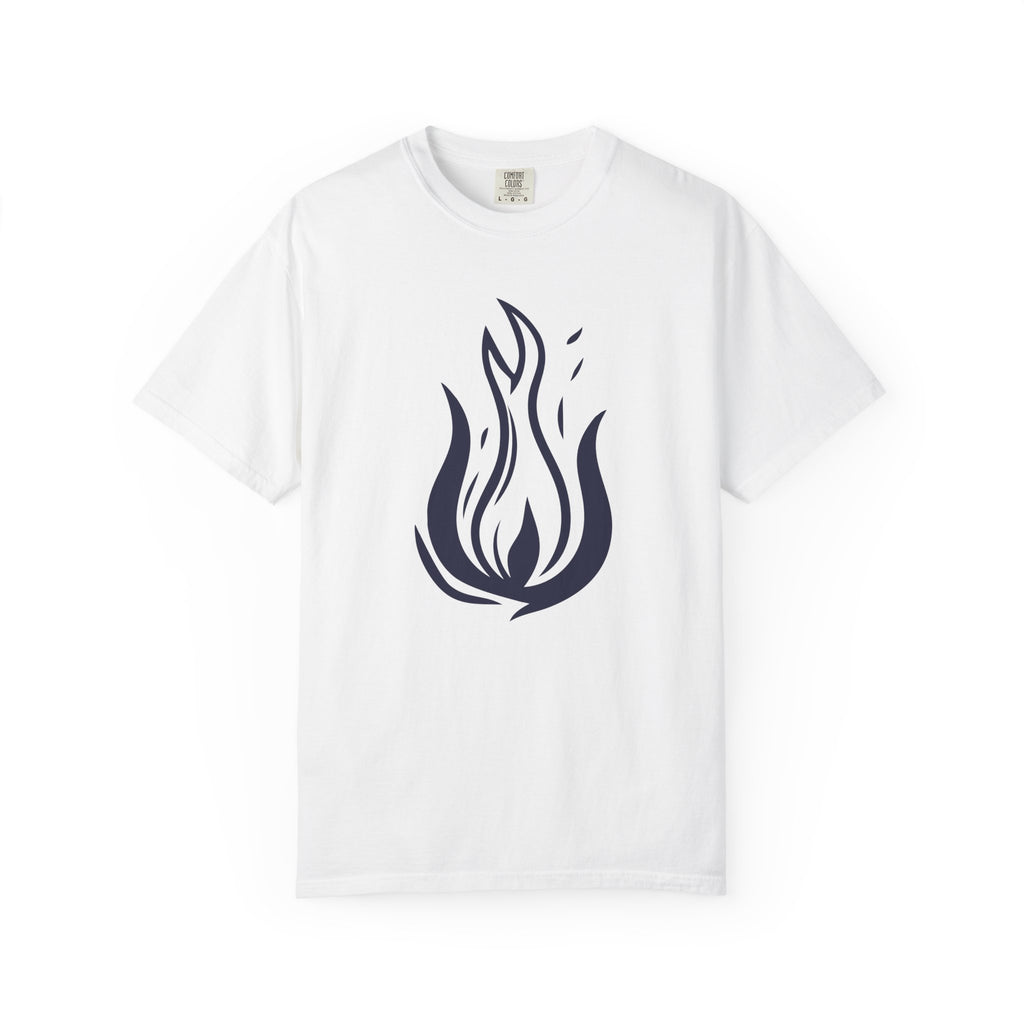 Flame Emblem T-Shirt Minimal Fire Graphic Tee