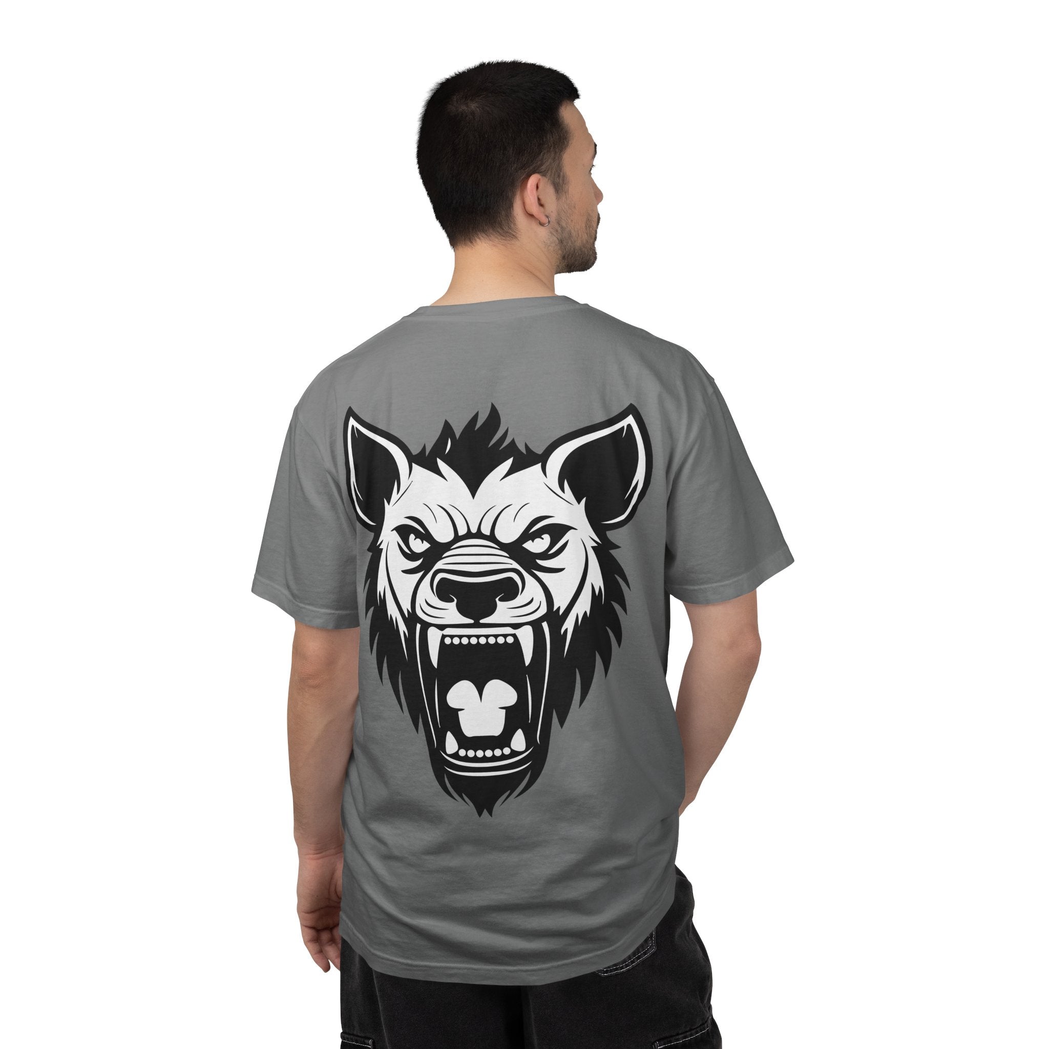 Hyena Graphic Tee Fierce Roaring Head Shirt
