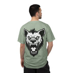 Hyena Graphic Tee Fierce Roaring Head Shirt