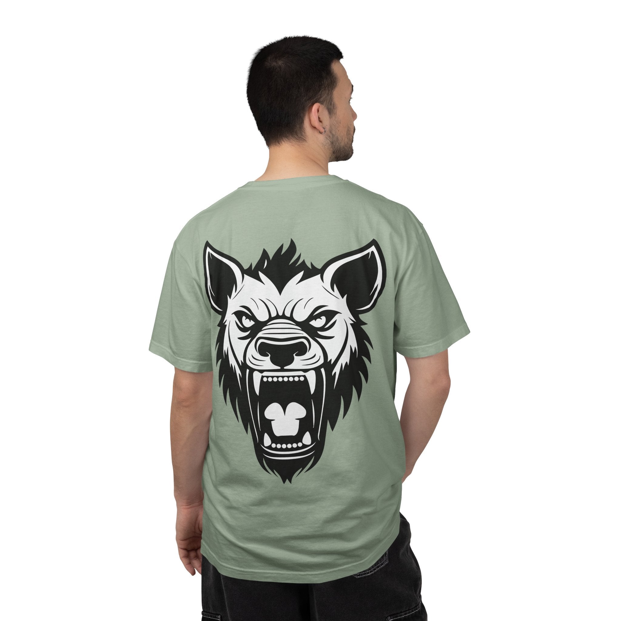 Hyena Graphic Tee Fierce Roaring Head Shirt