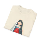 Virgin Mary Illustration T-Shirt — Cute Nativity Tee