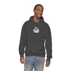 Embroidered Floral Butterfly Hoodie Monochrome Rose & Butterfly Graphic Sweatshirt