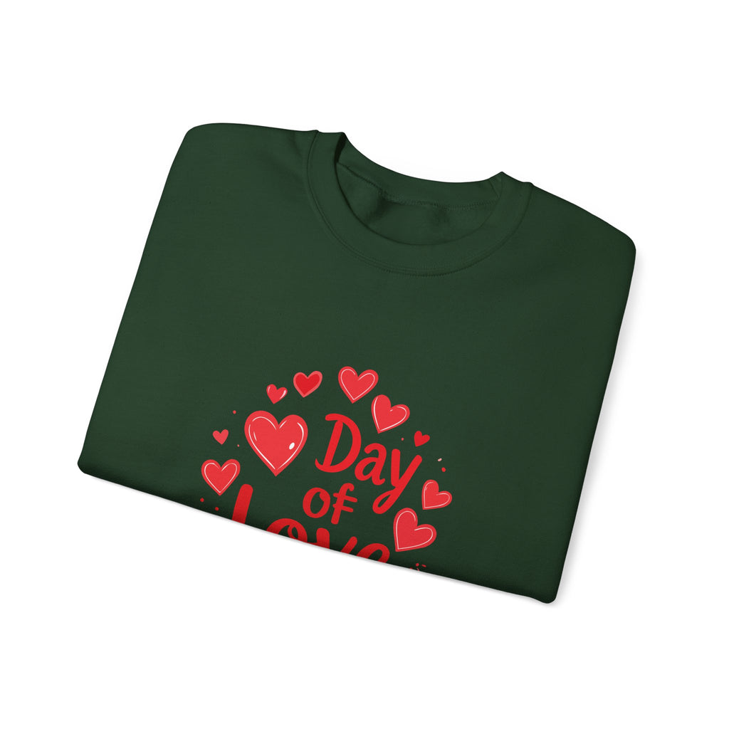 Christmas and Valentine "Day of Love" Crewneck Sweatshirt