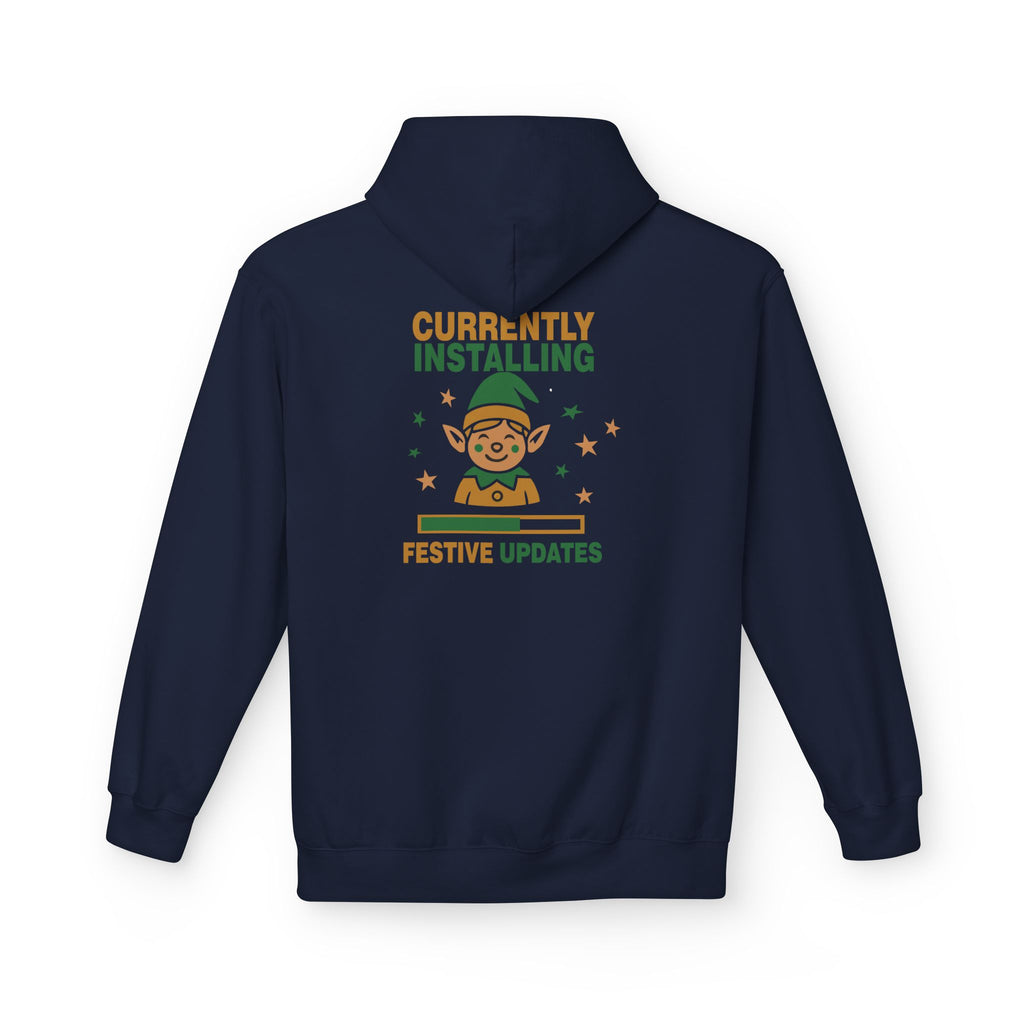 Holiday Hoodie "Currently Installing Festive Updates" Gingerbread Sweatshirt